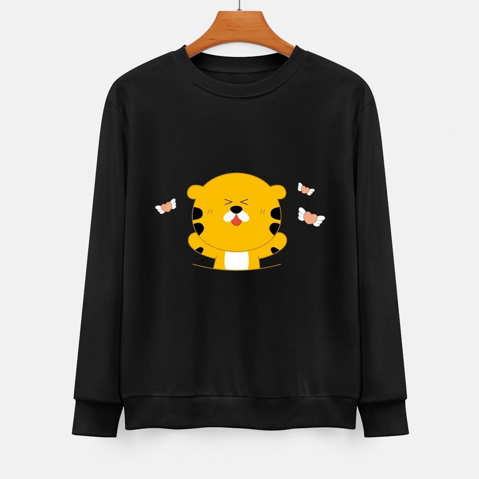 Front Patterned Long Sleeve TopFitted Street